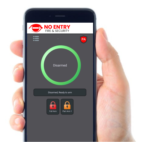 phone App controlled intruder alarms in west yorkshire